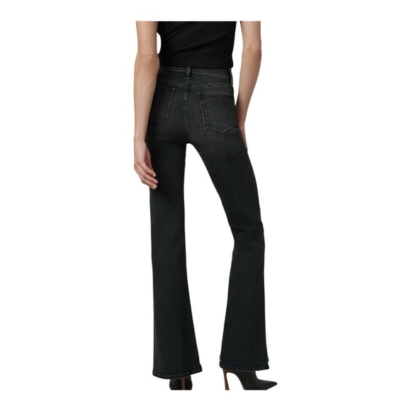JOE’S JEANS THE MOLLY PETITE HIGH RISE FLARE IN BLACK NWT - Picture 5 of 10